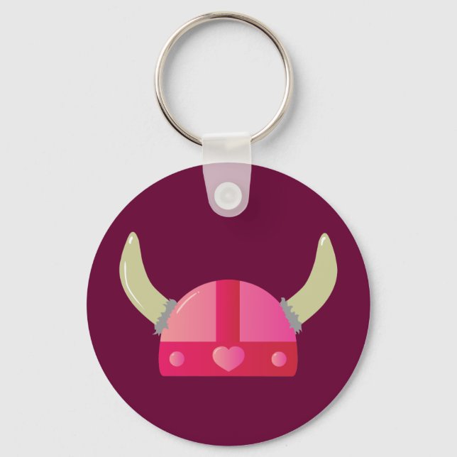 Viking Liebe Helmet Schlüsselanhänger (Vorderseite)