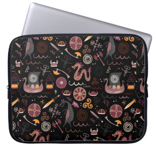 Viking-Muster nahtlos grafisch Laptopschutzhülle
