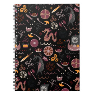 Viking-Muster nahtlos grafisch Notizblock