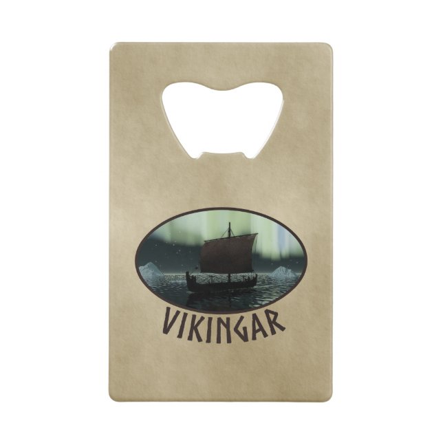 Viking Navire Et Lumières Du Nord (Devant)