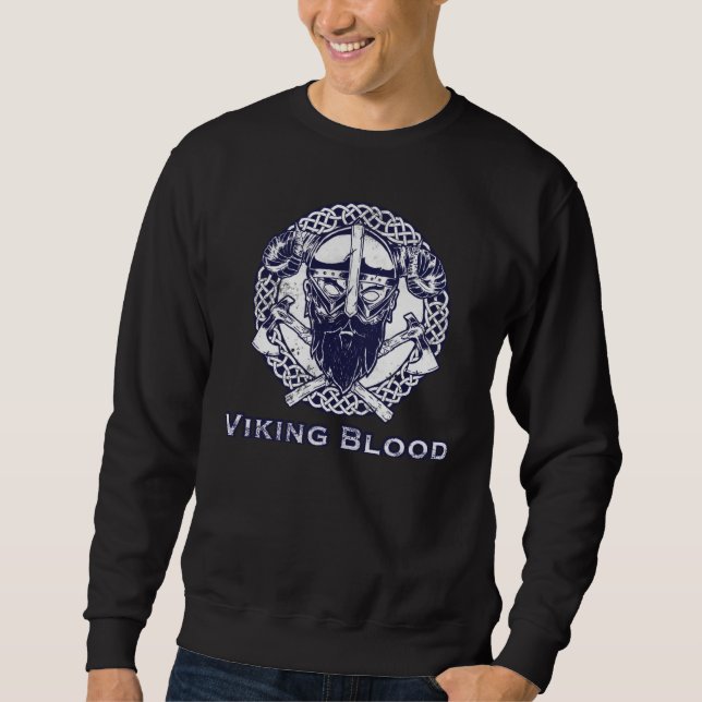 Viking Nordic Gods Valhalla Warrior Sweatshirt (Vorderseite)