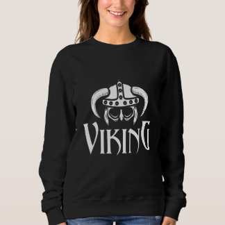 Viking Nordic Warrior Helmet Valhalla Warriors Myt Sweatshirt