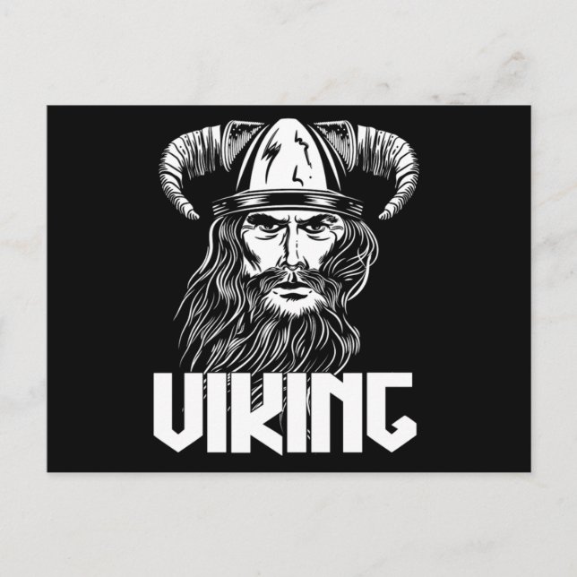 Viking Norse Warrior Scandinavia Valhalla Nordic G Postkarte (Vorderseite)