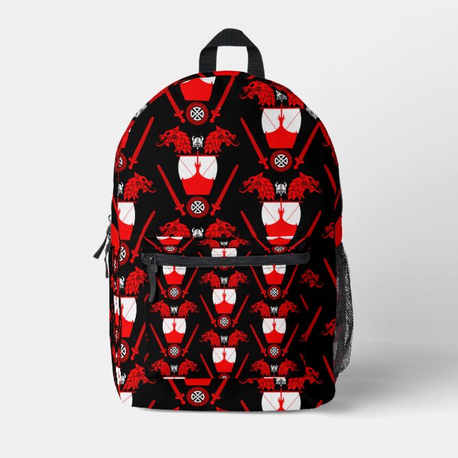 Viking Norsemen Bedruckter Rucksack (Vorderseite)