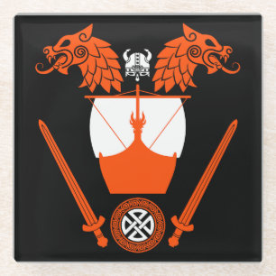 Viking Norsemen Glasuntersetzer