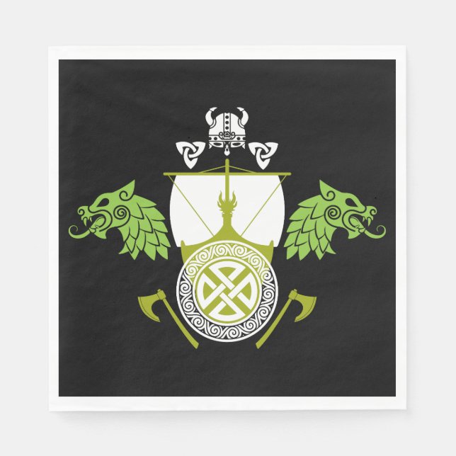 Viking Norsemen Serviette (Vorderseite)