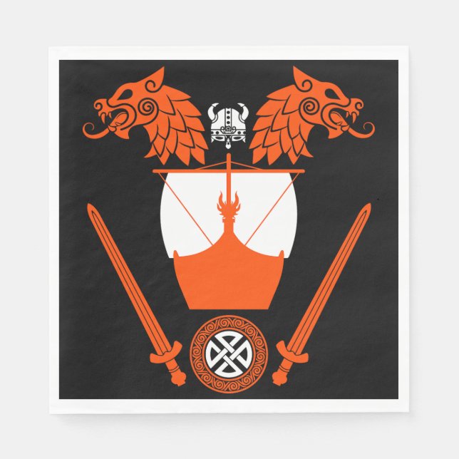 Viking Norsemen Serviette (Vorderseite)