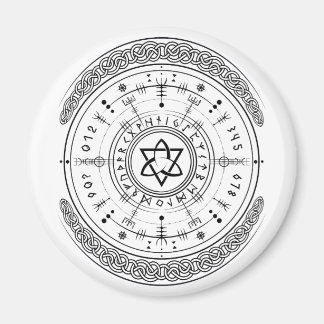 Viking Pagan Asatru Runenkompass, Vegvisir Runes Magnet