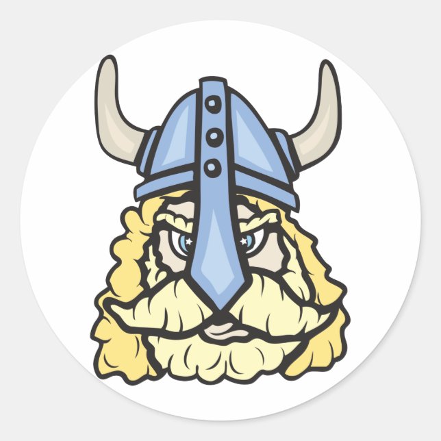 Viking! Personalisierbar! Runder Aufkleber (Vorderseite)