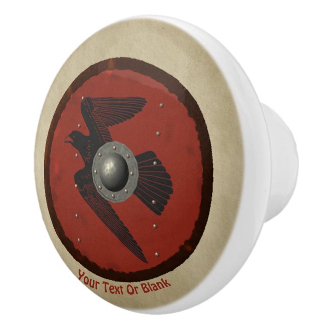 Viking Raven Shield Keramikknauf (Rechts)