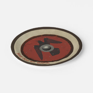 Viking Raven Shield Pappteller