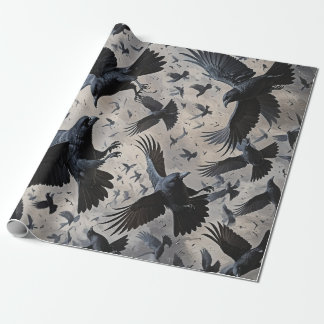 Viking Ravens Wrapping Paper Geschenkpapier