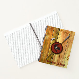 Viking Ravenschild und Waffen Notizbuch