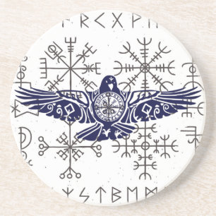Viking Rune Raven Getränkeuntersetzer