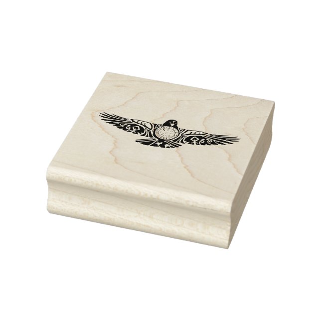 Viking Rune Raven Gummistempel (Stempel)