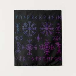 Viking Runes Wandteppich