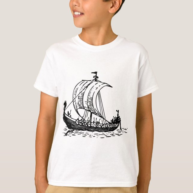 Viking-Schiff T-Shirt (Vorderseite)