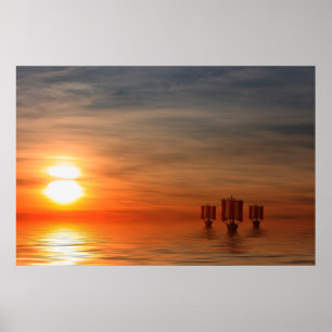 Viking-Schiffe Poster