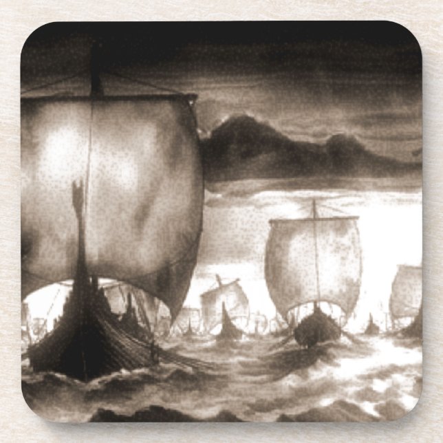VIKING-SCHIFFE UNTERSETZER (Vorderseite)