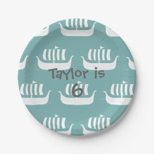 Viking-Schiffs-Pappteller Pappteller