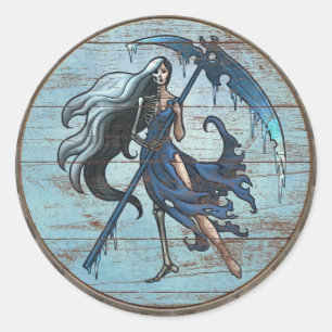 Viking-Schild-Aufkleber - Hel Runder Aufkleber