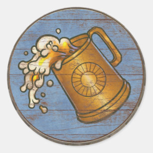 Viking-Schild-Aufkleber - Krug Runder Aufkleber