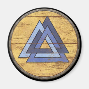 Viking-Schild-Magnet - Valknut Magnet