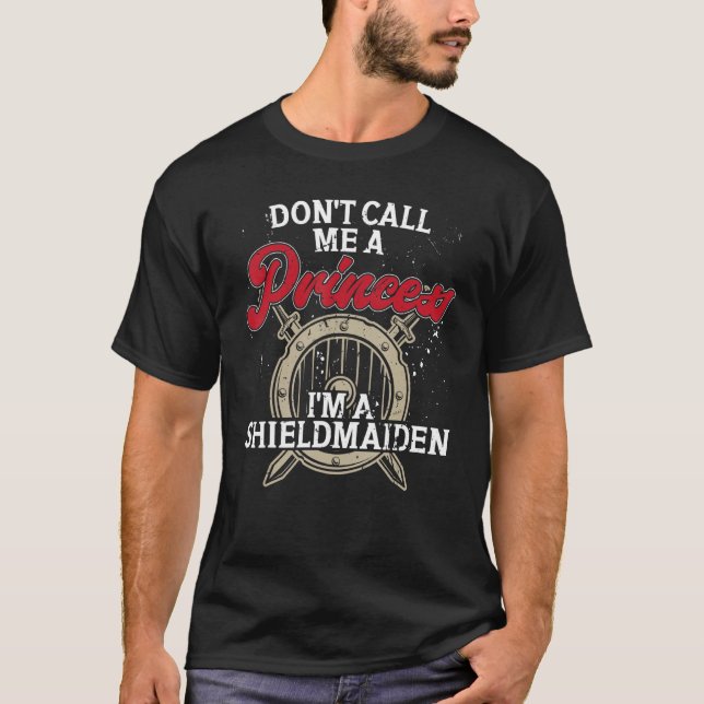 Viking Schildmaid Lagertha Walkure Nordic Mytholog T-Shirt (Vorderseite)