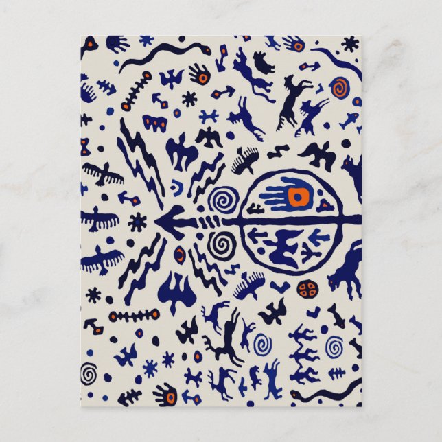 Viking Shaman Ritual Talisman Postkarte (Vorderseite)