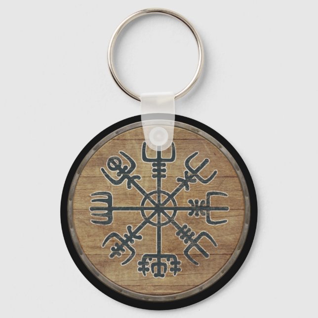 Viking Shield Schlüsselanhänger - Vegvisier (Vorderseite)