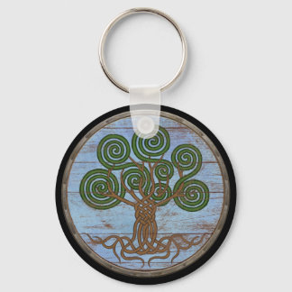 Viking Shield Schlüsselanhänger - Yggdrasil