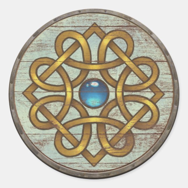 Viking Shield Sticker - Brooch (Devant)