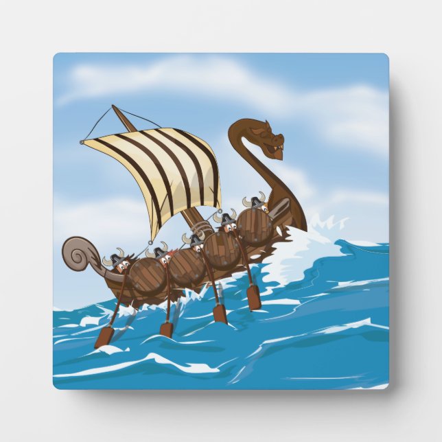Viking Ship Fotoplatte (Vorderseite)