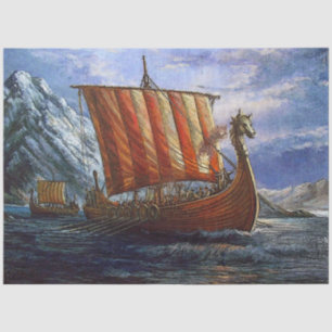 Viking Ship Gift Tissue Paper Seidenpapier