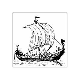 Viking Ship Gummistempel