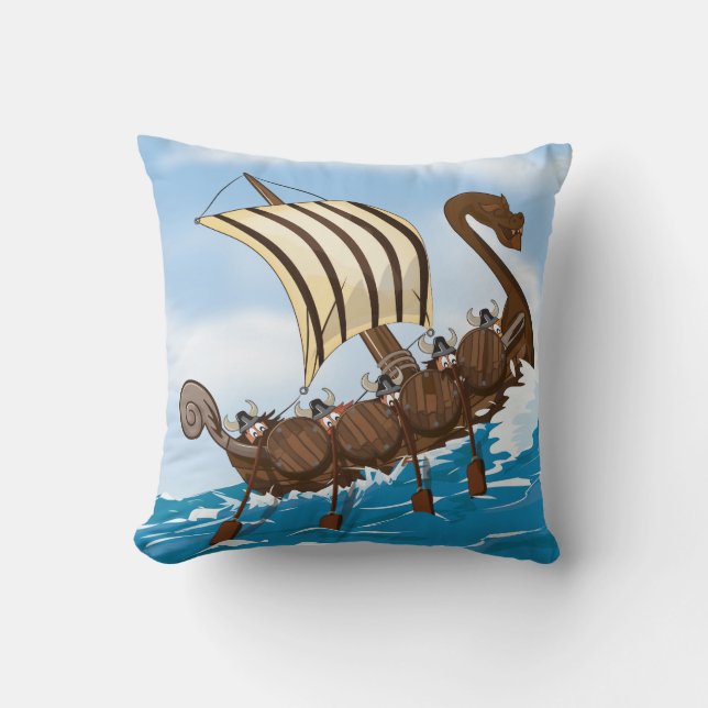 Viking Ship Kissen (Vorderseite)