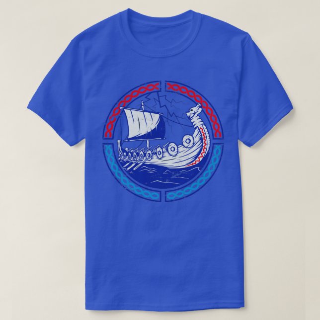 Viking Ship Norwegen T-Shirt (Design vorne)