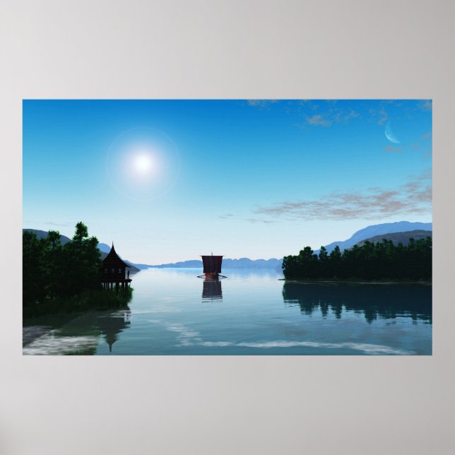 Viking Ship Poster (Vorne)