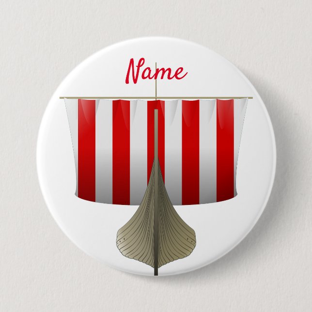 Viking Ship Sailing Thunder_Cove Button (Vorderseite)