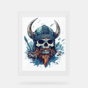 Viking Skull Berserker Acrylschild