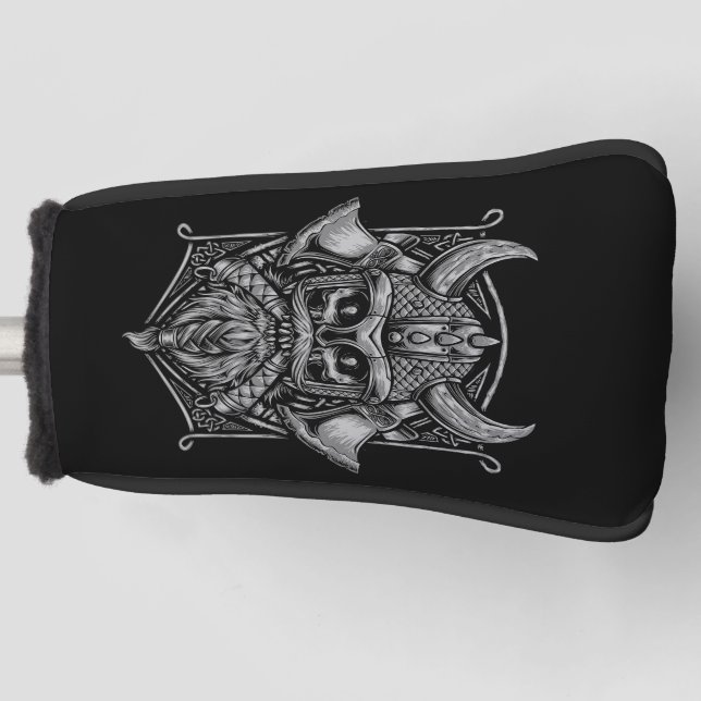Viking Skull Golf Head Cover Headcover (Vorderseite)