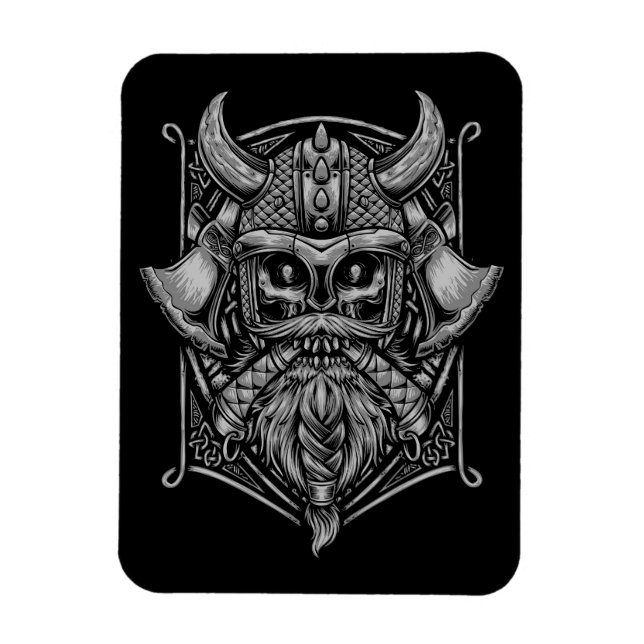 Viking Skull Magnet (Vertikal)