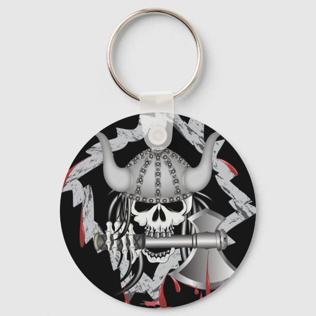 Viking Skull Schlüsselanhänger (Vorderseite)