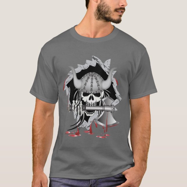 Viking Skull T-Shirt (Vorderseite)