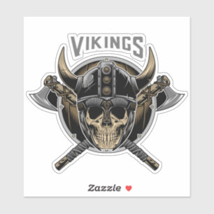 Viking Skull Warrior Aufkleber