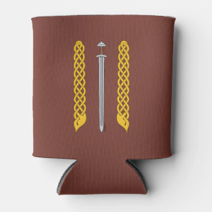 Viking Sword und Plaitwork Dosenkühler