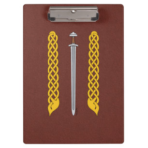 Viking Sword und Plaitwork Klemmbrett