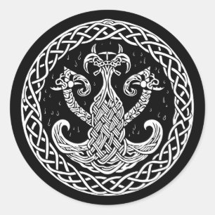 Viking-Symbol Runder Aufkleber