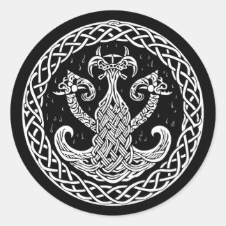 Viking-Symbol Runder Aufkleber