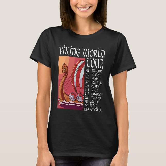 Viking Tour Vikings Valhalla Odin für Männer und W T-Shirt (Vorderseite)